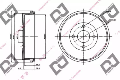 Тормозный барабан DJ PARTS BR1091